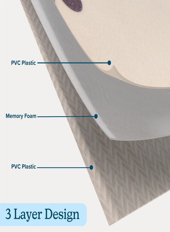 PETMAKER Dog Mat for Food and Water, Crate Pad, and Floor Protector - 55” x 28” Extra Large PVC Memory Foam Pad with Non-Slip Bottom - Stain, Scratch, and Water-Resistant Dog Floor Mat by PETMAKER (Paw Prints) - Image 4